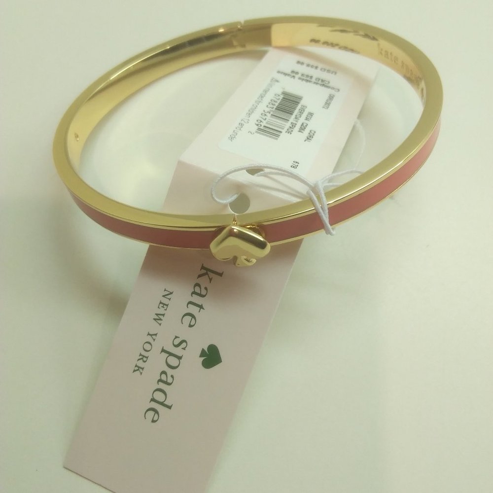 Kate Spade New Red Enamel Spade Bracelet